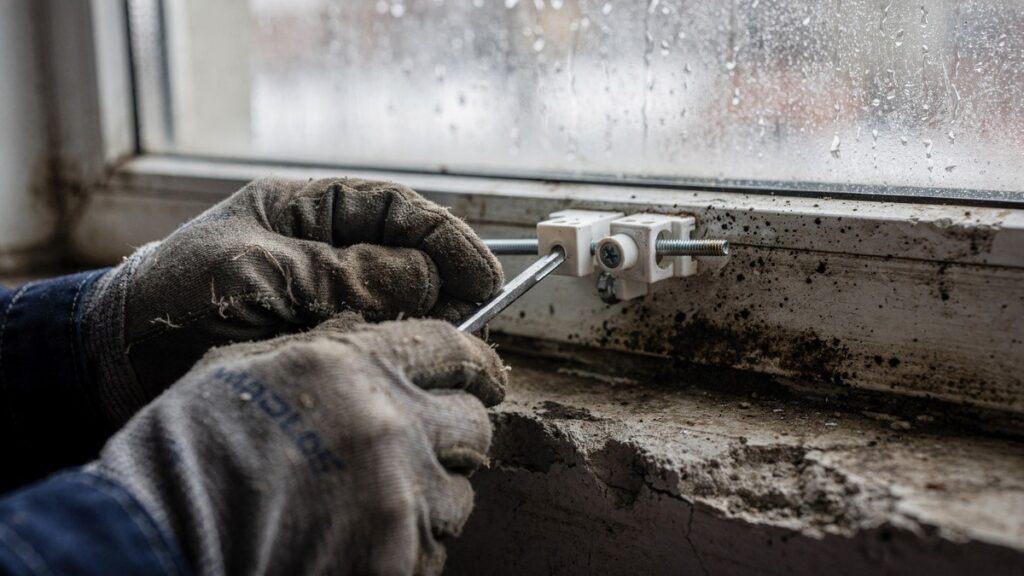плесень на откосах окон