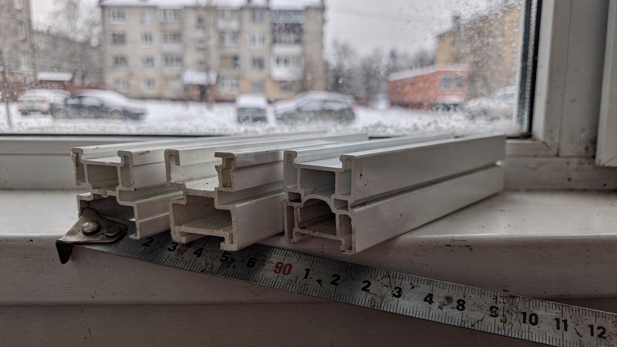 сравнение профилей ПВХ на замере